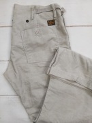 Spodnie cargo G-Star Raw W36 L32 sztruks beżowe corduroy premium 