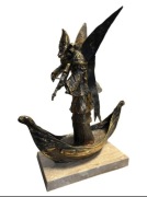 TOMASZ SĘTOWSKI "Skrzypek" brąz, 41cm