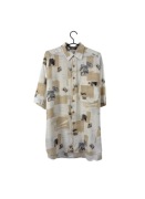 Vintage koszula z wiskozy, rozmiar L, stan bardzo dobry