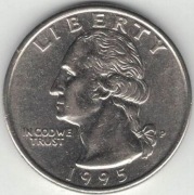 USA quarter dollar 25 centów 1995 P nr 2