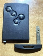 Używany Kluczyk pilot karta Renault Koleos Clio 433 MHz ID46 Keyless