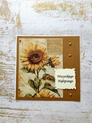 Kartka ze słonecznikiem Słoneczniki
