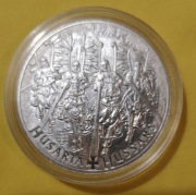 Moneta Husaria 1 1 grosz polski Ag 9999 1 oz, 