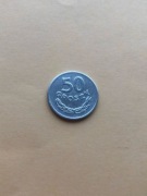 50 Groszy  Aluminium . Moneta obiegowa z roku 1974 . Stan  - bardzo dobry .