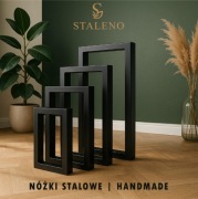 Nogi stalowe do stołu loft 80x80 cm | Ręcznie spawane | Różne wymiary
