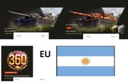 Konto WOT / World of Tanks – region Argentyna – działa na EU 2x 10 TIER