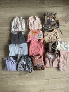 Zestaw Ubrań dla Dziewczynki 16 sztuk rozmiar 86/ Bluzy i Spodnie