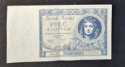 5 zł 1930 rok stan 1- , UNC-