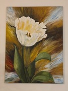Obraz tulipan, malowane na płótnie