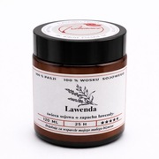 Świeca sojowa Lawenda 120 ml – ręcznie robiona | Rubinowe Candles