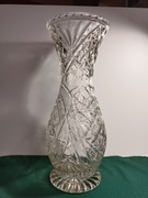 Wazon kryształ PRL duży szkło ozdobne huta 