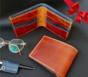 Portfel skórzany męski na karty banknoty dowód rejestr