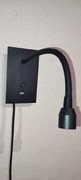 Lampka ścienna do czytania, kinkiet z ładowarkąUSB