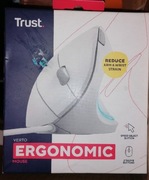Mysz przewodowa Trust Verto Ergonomic biała