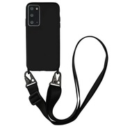 Etui sylikonowe z paskiem SAMSUNG GALAXY A22 5G czarny