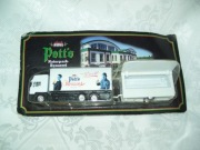 Kolekcjonerski model ciężarówki z naczepą firmy Pott's Naturpark Brauerei