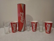 COCA-COLA - TUBA ZE SZKLANKAMI I KUBKAMI !!!!!