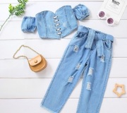 Zestaw ubranek dżina dla dzieci