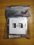 Ospel AS - Obudowa gniazda Keystone 2-krotne GPK-2G/p/00-T