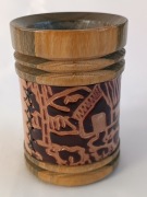 Matero Guampa Terere Yerba Mate Palo Santo + skóra