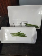 Półmiski  na szparagi 2 sztuki