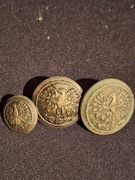 Guziki prl 3 rozmiary komplet