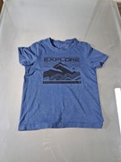 4F Koszulka T-shirt Chłopięca Explorer Niebieska Rozmiar 122