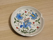 PRL ceramiczna popielniczka talerzyk do biżuterii kaszubskie wzory Lubiana