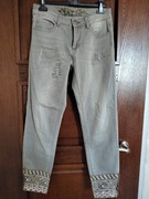 Szare spodnie Desigual - r.28/M