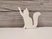 Kot z drewna ; Figurka z drewna ; Figurki z drewna