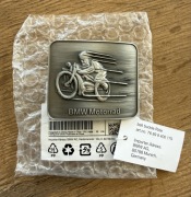 BMW mosiężna klamra do paska, grawer logo Motorrad