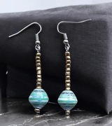 Kolczyki - Ekologiczne, ręcznie robione kolczyki z Afryki (Uganda)