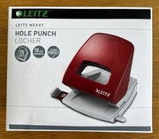 Dziurkacz biurkowy Leitz czerwony 50050025, 25 kartek