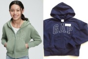 GAP bluza z logo | crop | granatowa | błyszcząca nitka | nowa | 8 9 lat