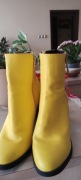 Żółte botki – na wiosnę/jesień – rozmiar 39