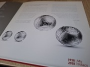 Folder do monety - 100 zł 2018 KULA SREBRNA - 100 LAT NIEPODLEGŁOŚC