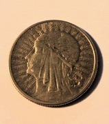 II RP - 2 złote 1934 - Głowa Kobiety - Ag