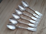 POSREBRZANE ŁYŻECZKI DO KAWY FILIŻANKI MONOGRAM FINLANDIA MIUSZLA