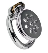 Płaska klatka na penisa stalowy pas cnoty Chastity Flat Cage 55mm