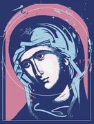 PLAKAT CHRZEŚCIJAŃSKI MARYJA 30X40 CM