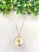 Naszyjnik medalik damski Matka Boska stal chirurgiczna