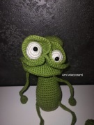 Żaba żabol maskotka na szydełku prezent 