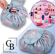 Flamingo - Leniwa kosmetyczka - Gold Beauty Bag