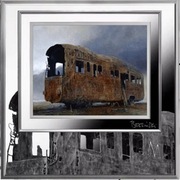 Moneta Tramwaj Zdzisław Beksiński 1000CFA 1oz Ag999 