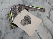 Komplet bluza i koszulka krótki rękaw rozmiar 122/128