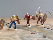 pomalowani galijscy wojownicy 1/72