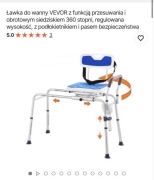 Ławeczka do wanny vevor 