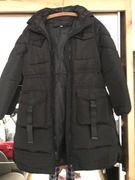 KURTKA ZIMOWA KAPTUR H1071 CZARNA M (38)