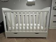 Łóżeczko Adaś2 120/60 z szufladą Lettino + materac Dobranocka Hilding