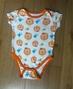 Śliczne, bawełniane body w lewki, E plus M, r.80 ok. (9-12 m-cy)